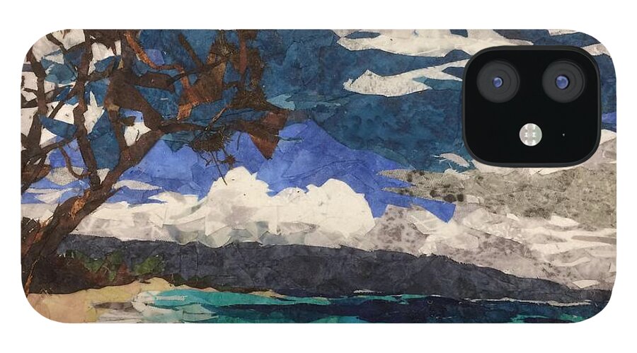 Painting iPhone 12 Case featuring the painting Hawaii by Mihira Karra