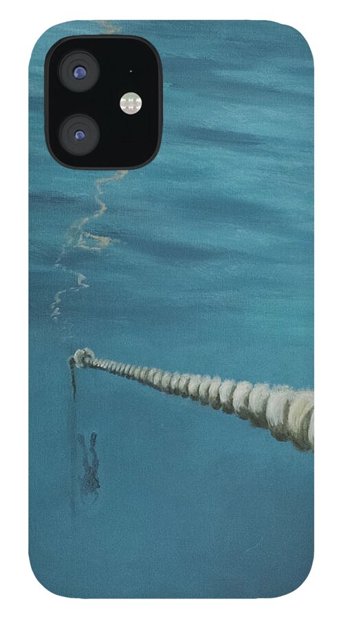 Seascape iPhone 12 Case featuring the painting Heading Down by Davend Dom