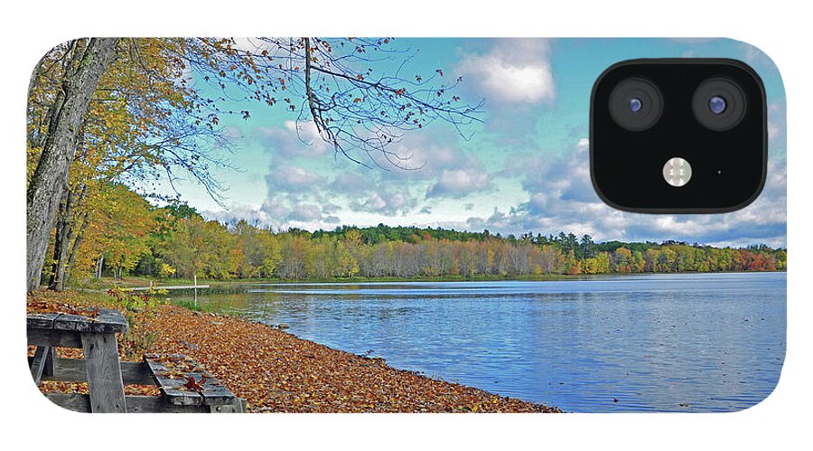 Picnic iPhone 12 Case featuring the photograph Fall Picnic In Maine by Glenn Gordon