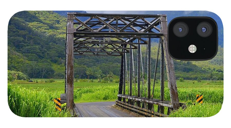 Hanalei iPhone 12 Case featuring the photograph Historic Hanalei Bridge - Kauai Hawaii by Mary Deal