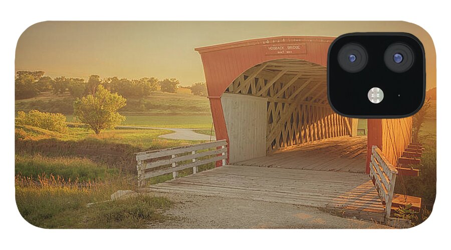 Hogback Bridge iPhone 12 Case featuring the photograph Hogback Covered Bridge by Susan Rissi Tregoning