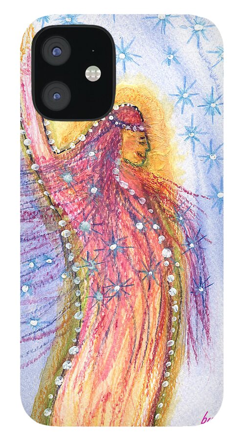 Holding The Focus On The Light iPhone 12 Case featuring the painting Holding the focus on the light by Heidi Sieber