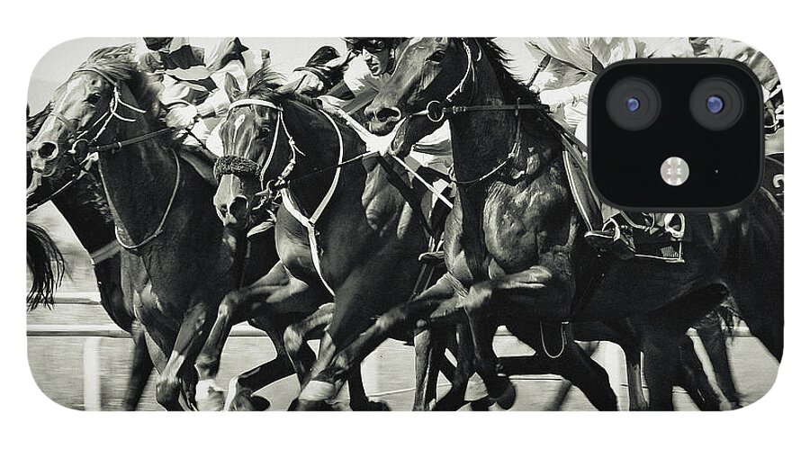 Horse iPhone 12 Case featuring the photograph Horse Racing by Dimitar Hristov