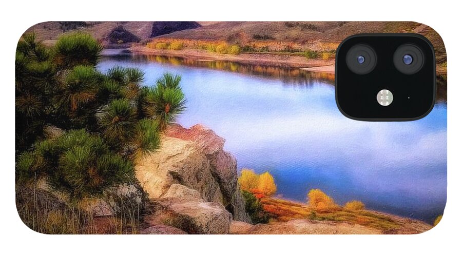 Jon Burch iPhone 12 Case featuring the photograph Horsetooth Lake Overlook by Jon Burch Photography