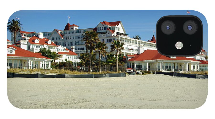 San Diego iPhone 12 Case featuring the photograph Hotel Del Coronado Beach by Jeff Lowe