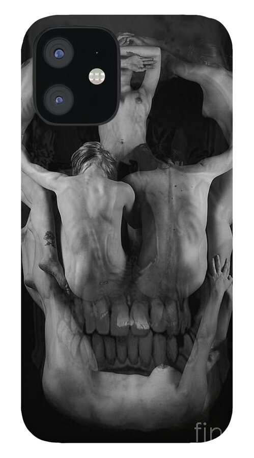 Artistic Photographs iPhone 12 Case featuring the photograph Human skull by Robert WK Clark
