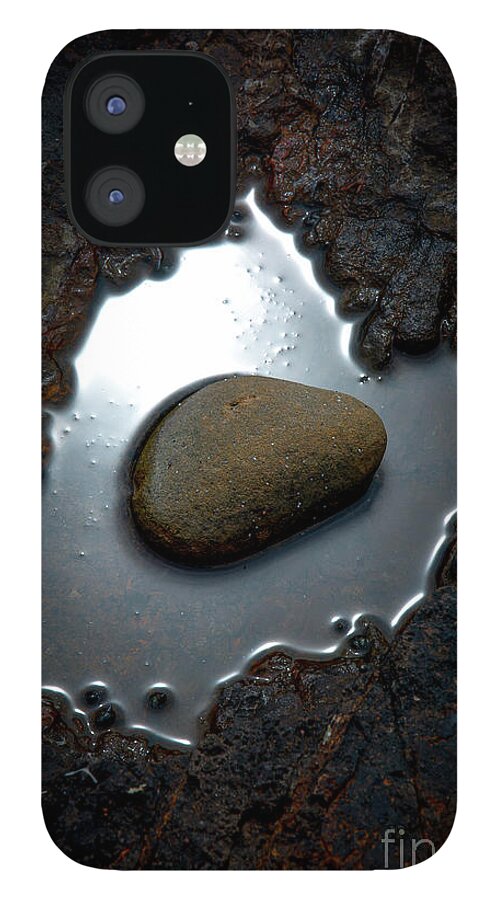 Rock iPhone 12 Case featuring the photograph I am a rock by David Hillier