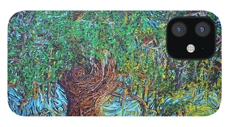 Squiggleism iPhone 12 Case featuring the painting I Vow To Thee by Stefan Duncan
