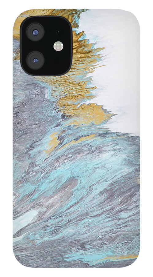 Ice iPhone 12 Case featuring the painting Ice by Tamara Nelson