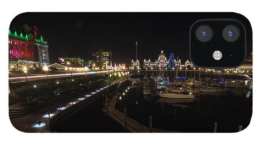 Harbour iPhone 12 Case featuring the photograph Inner Harbour of Victoria BC by Marilyn Wilson