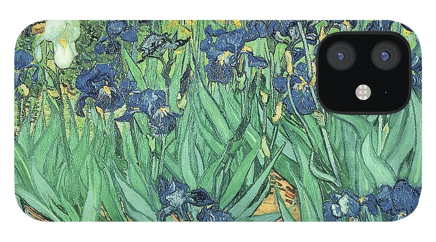 Irises iPhone 12 Case featuring the painting Irises by Vincent Van Gogh by Vincent Van Gogh