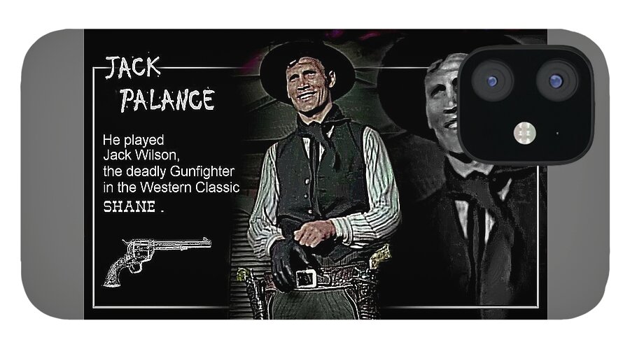 Palance iPhone 12 Case featuring the digital art Jack Palance by Hartmut Jager