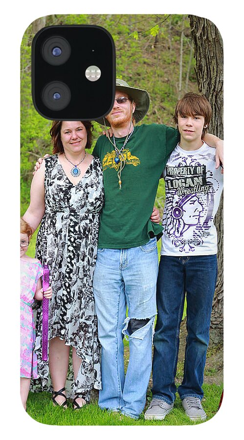  iPhone 12 Case featuring the photograph Janelle and Family 2015 by PJQandFriends Photography