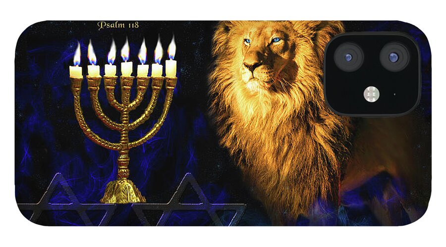 Judah iPhone 12 Case featuring the digital art Jerusalem Behold Your King by Constance Woods