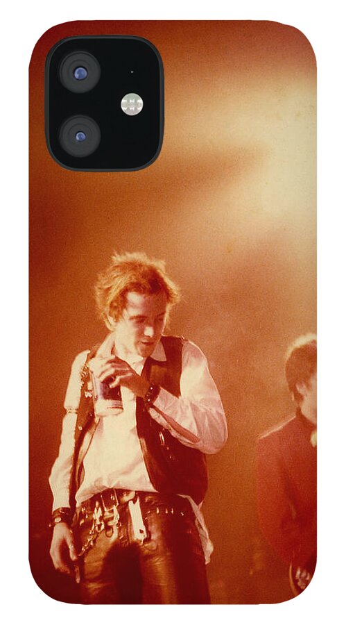 Sex Pistols  Punk Rock  Johnny Lydon  Johnny Rotten Steve Jones iPhone 12 Case featuring the photograph Johnny Rotten and Steve Jones by Dawn Wirth