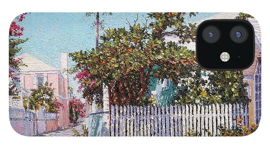 Eddie iPhone 12 Case featuring the painting King Street 1 by Eddie Minnis