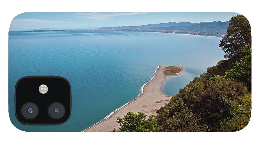Lagoon Of Tindari iPhone 12 Case featuring the photograph Lagoon of Tindari on the Isle of Sicily by Silva Wischeropp
