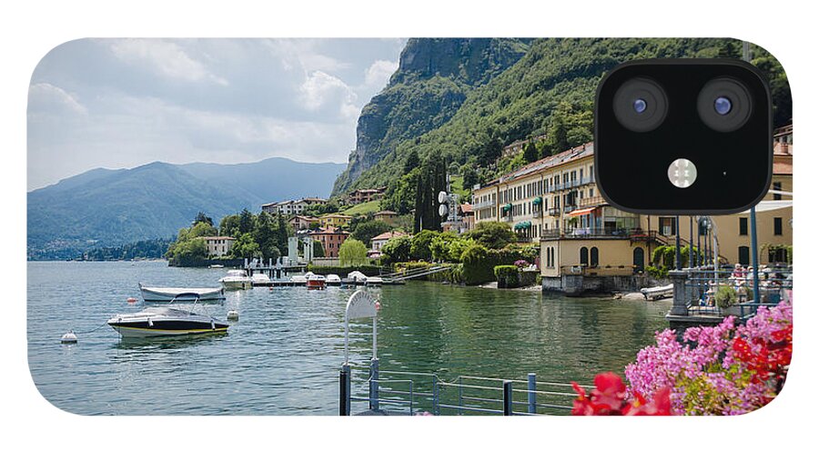 Lake Como iPhone 12 Case featuring the photograph Lake Como Waterfrom by Oscar Gutierrez