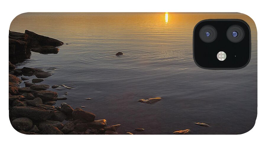 Kansas iPhone 12 Case featuring the photograph Lake Sunset by Rob Graham