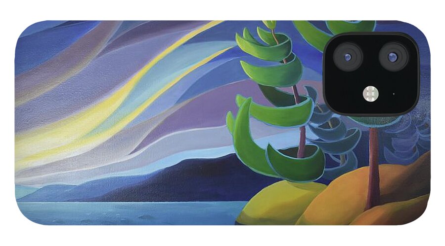 Group Of Seven iPhone 12 Case featuring the painting Last Light by Barbel Smith