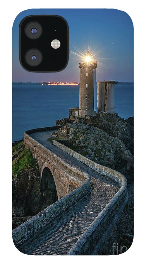 Brittany iPhone 12 Case featuring the photograph Le Petit Minou Lighthouse at sunrise by Izet Kapetanovic