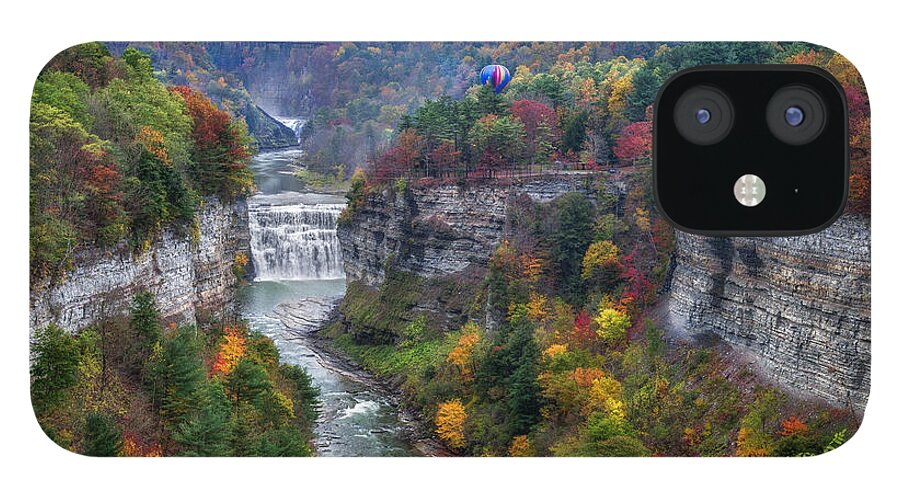 Letchworth iPhone 12 Case featuring the photograph Letchworth Middle Falls by Mark Papke