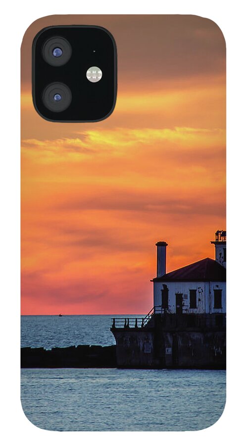 Lighthouse iPhone 12 Case featuring the photograph Lighthouse Silhouette by Rod Best