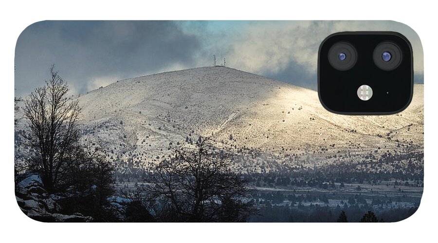 Susanville iPhone 12 Case featuring the photograph Little Antelope on a Snowy Day by The Couso Collection