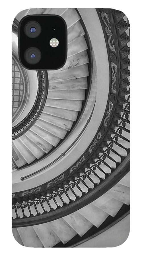Staircase iPhone 12 Case featuring the photograph Looking Down by Doris Aguirre