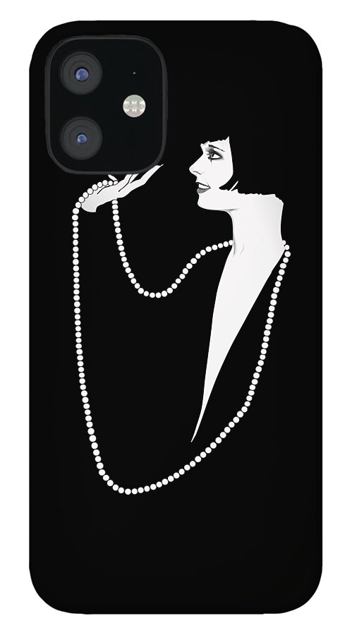 Louise Brooks Official iPhone 12 Case featuring the digital art Louise Brooks by Louise Brooks