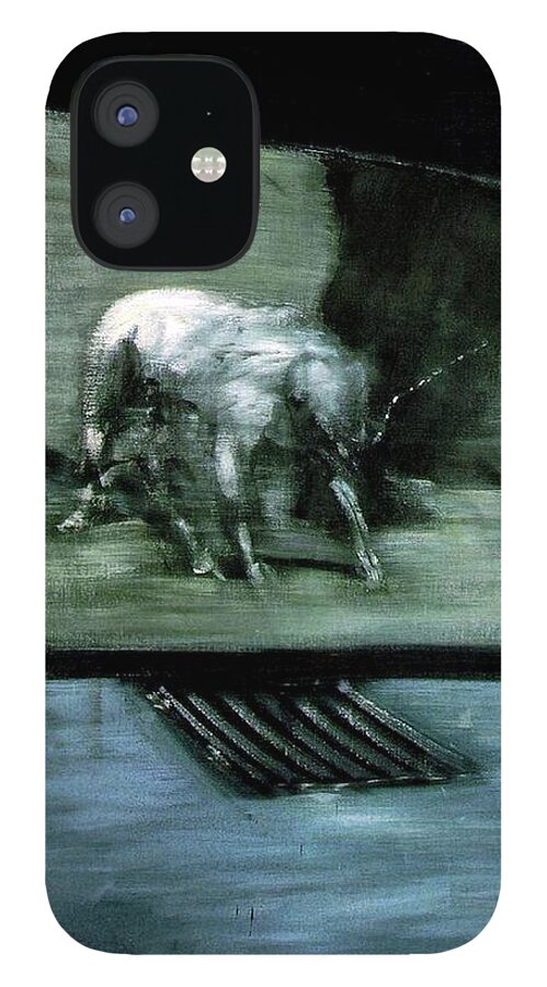 Man With Dog iPhone 12 Case featuring the painting Man with Dog by Francis Bacon