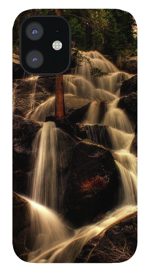 California iPhone 12 Case featuring the photograph Quaking Aspen Falls along Tioga Pass by Roger Passman