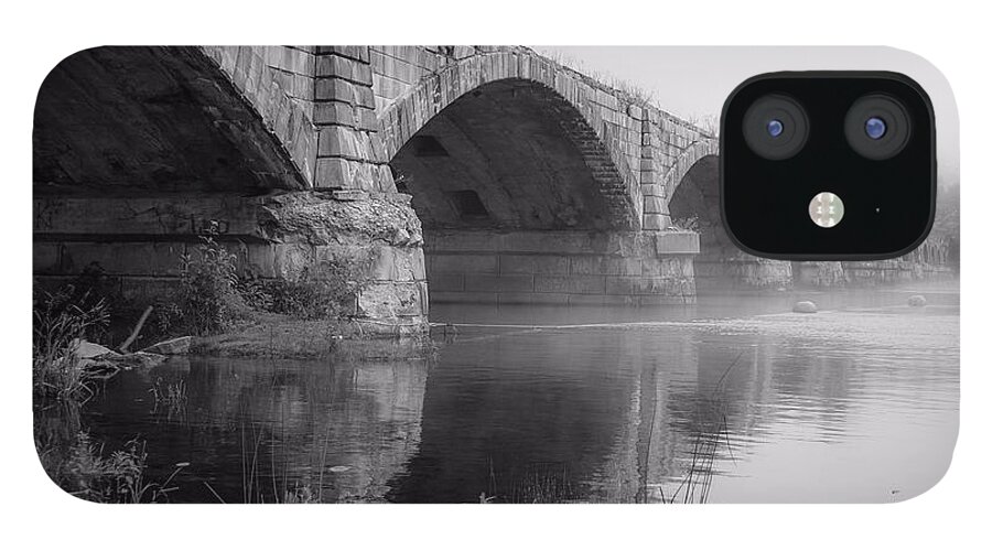 Fenimore iPhone 12 Case featuring the photograph Misty Bridge by Kendall McKernon
