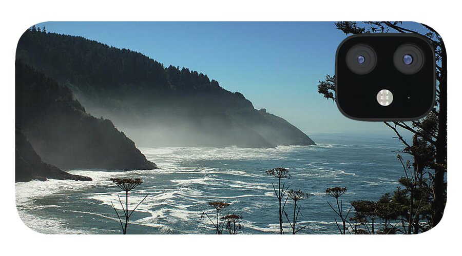 Ocean iPhone 12 Case featuring the photograph Misty Coast at Heceta Head by James Eddy
