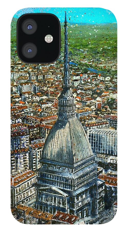 Italia iPhone 12 Case featuring the digital art Mole giugno by Andrea Gatti