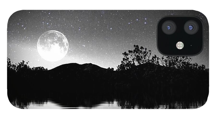 Full Moon iPhone 12 Case featuring the photograph Moon Dance by Brad Hodges
