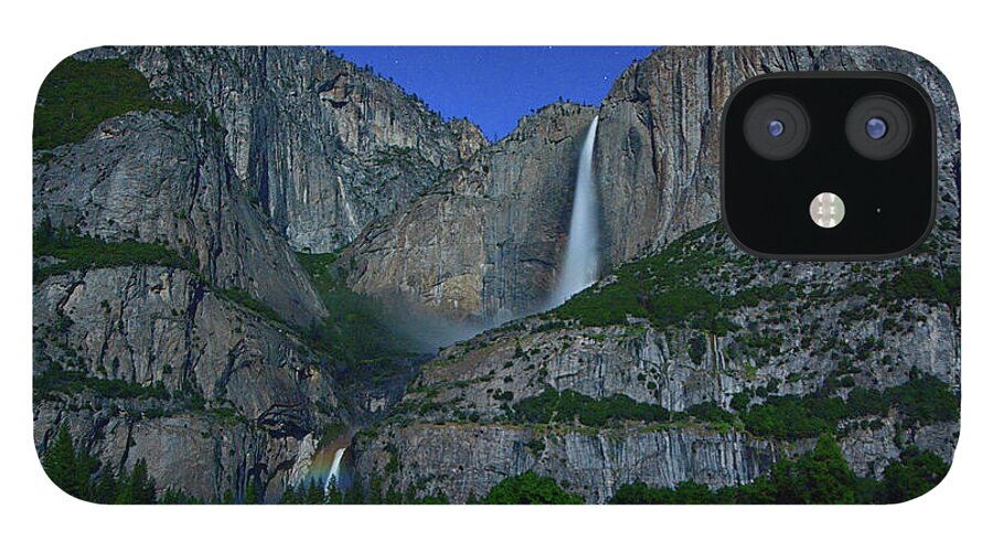 Yosemite Moonbow iPhone 12 Case featuring the photograph Moonbow Yosemite Falls by Raymond Salani III