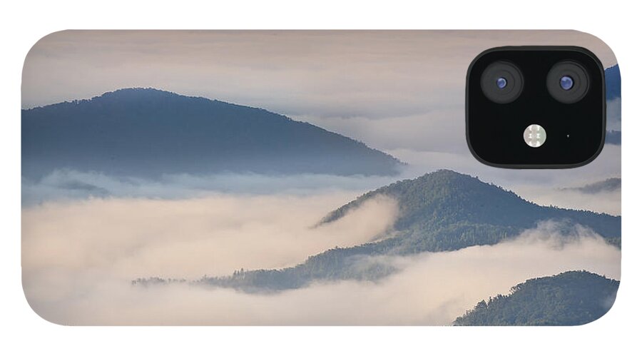 Nc Mountains iPhone 12 Case featuring the photograph Morning Cloud Colors by Ken Barrett