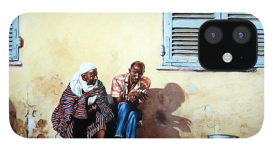 Vendors iPhone 12 Case featuring the painting Morocco by Tim Johnson