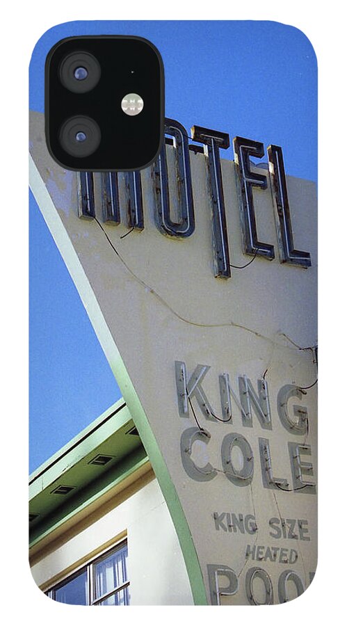 Pool iPhone 12 Case featuring the photograph Motel King Cole by Matthew Bamberg