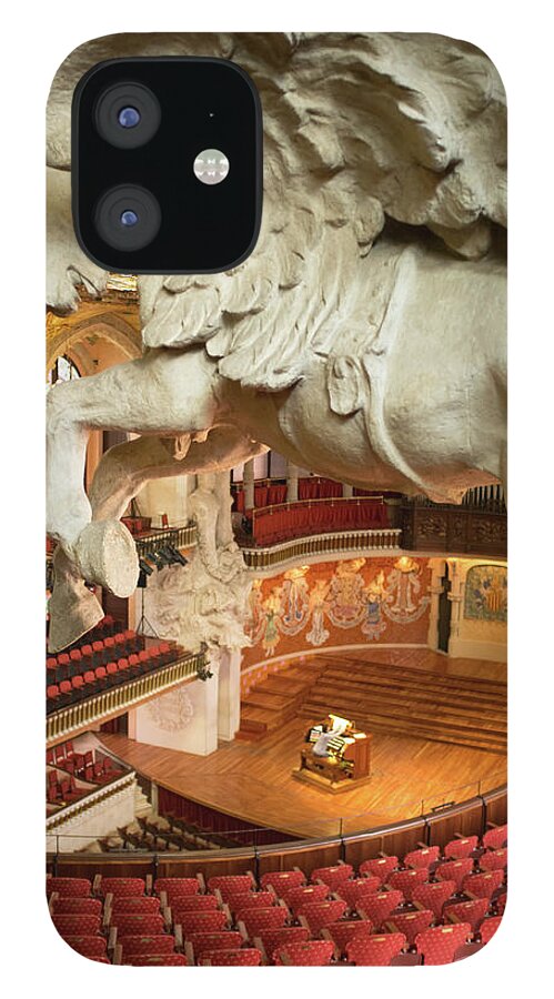 Frank Dimarco iPhone 12 Case featuring the photograph Palau de la Musica Catalana, Barcelona by Frank DiMarco