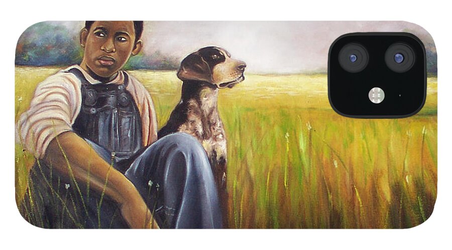 Emery Franklin iPhone 12 Case featuring the painting My Best Friend by Emery Franklin