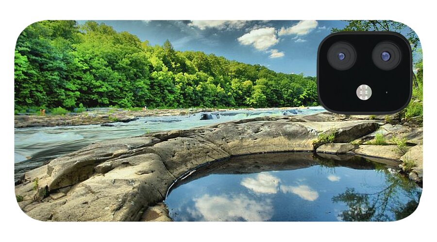 Youghiogheny River iPhone 12 Case featuring the photograph Natural Swimming Pool by Adam Jewell