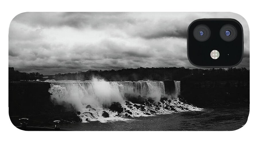 Clouds iPhone 12 Case featuring the photograph Niagara Falls - Small Falls by JGracey Stinson