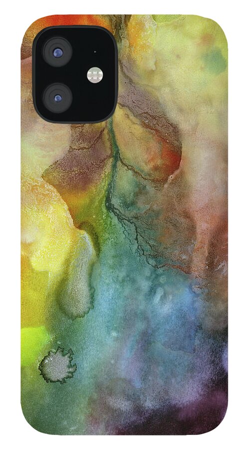 Abstract iPhone 12 Case featuring the painting Waking Dream by Sperry Andrews