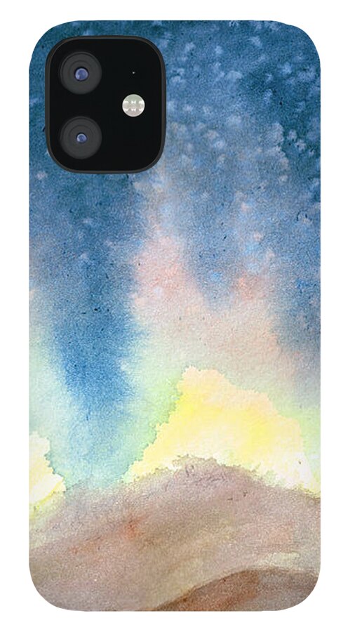 Nightfall iPhone 12 Case featuring the painting Nightfall by Andrew Gillette