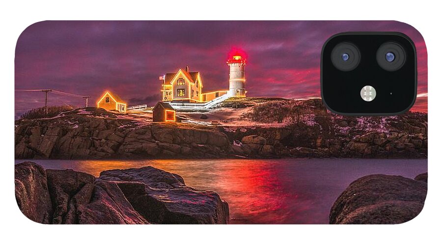 Beach iPhone 12 Case featuring the photograph Nubble-rific by Bryan Xavier