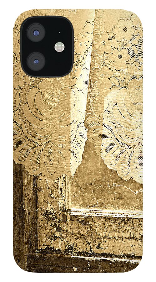 Lace iPhone 12 Case featuring the photograph Old Lace by Linda McRae