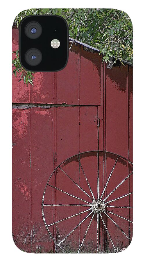 Barn iPhone 12 Case featuring the photograph Old Red Barn by Matalyn Gardner