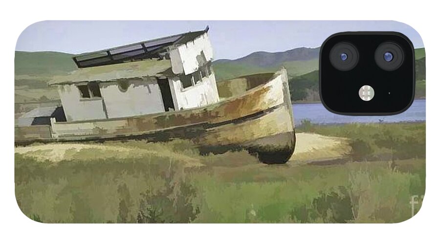 Fishing Boat iPhone 12 Case featuring the photograph Inverness Denizen by Joyce Creswell